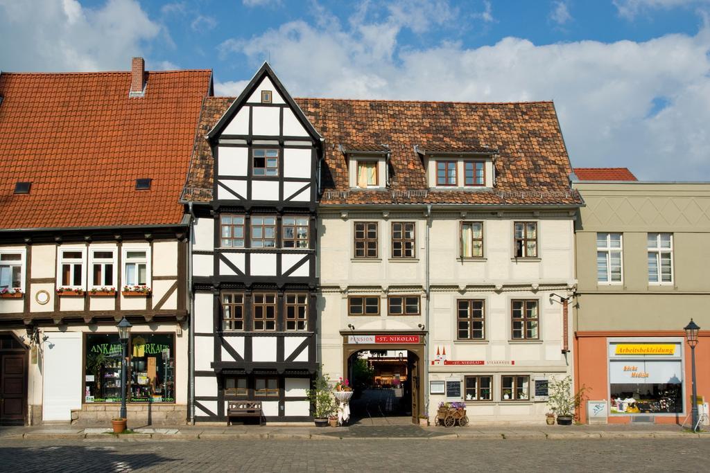 Hotel Pension St Nikolai Quedlinburg Bagian luar foto